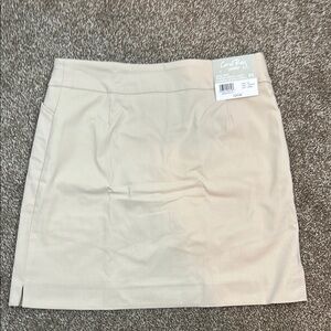NWT Coral Bay Beige Tan Skirt Skort Size PS